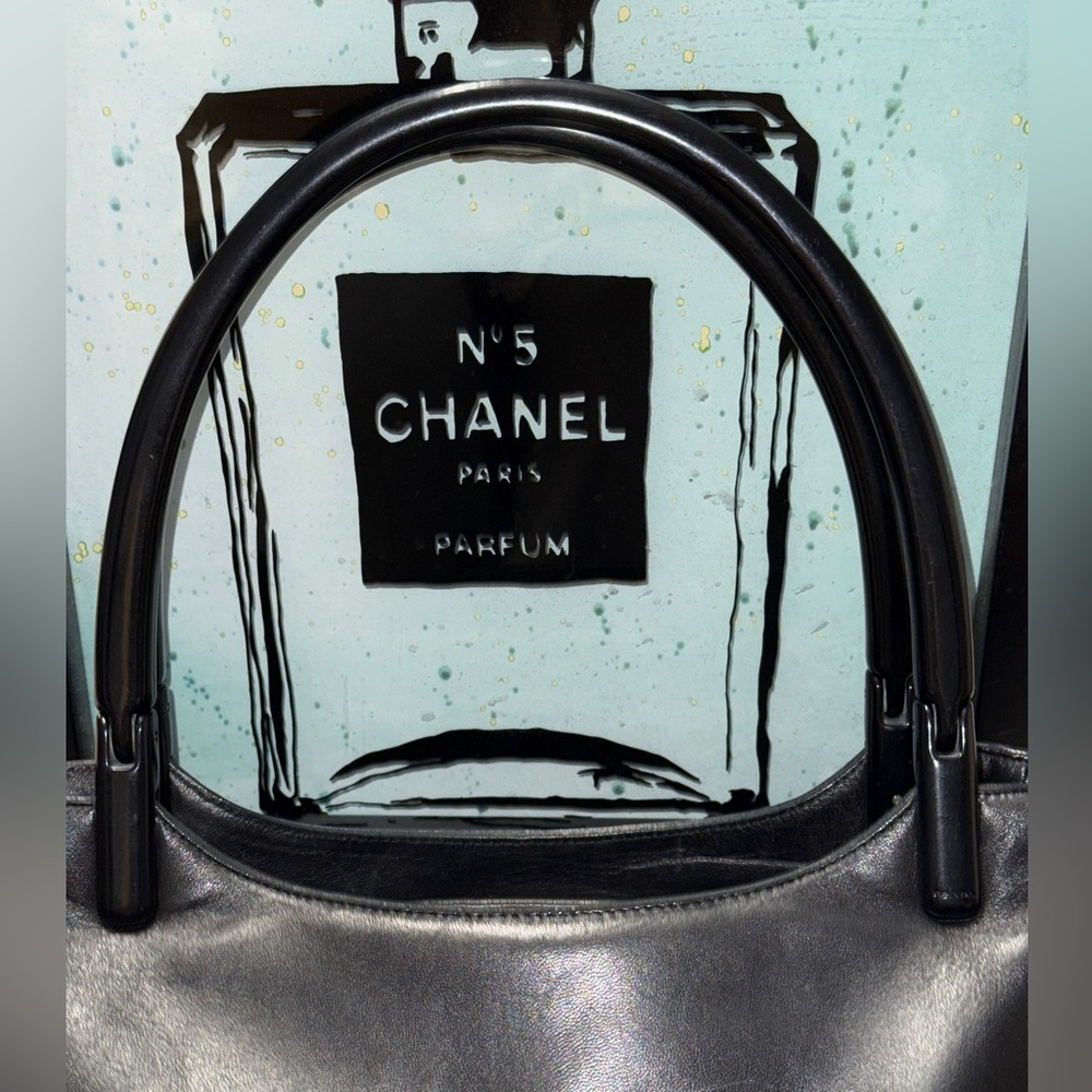 Prada SS 1998 Calf Leather & Acrylic handbag RARE - Picture 6 of 17